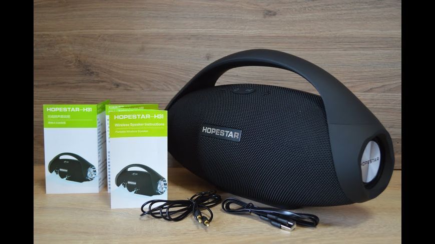Портативна Bluethooth колонка Hopestar H31 Black nav45678 фото
