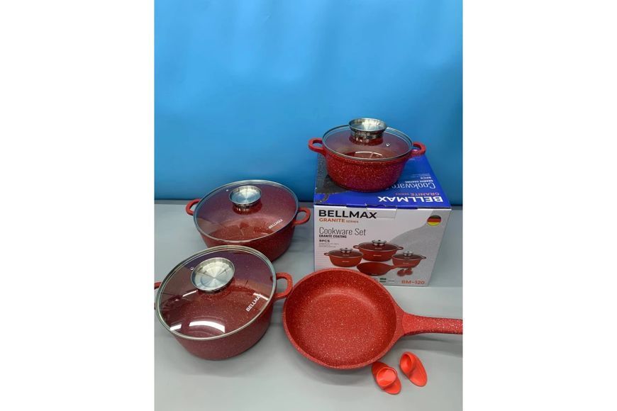 Набір посуду 9 предметів Bellmax Cookware Set BM-120 2128233 фото