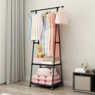 Універсальна міцна підлогова пересувна стійка вішалка для одягу Coat Rack pr220033214 фото