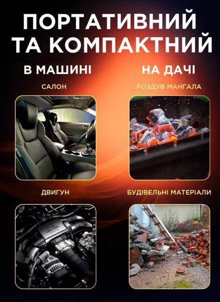 Повітродувка 2 в 1 бездротова електрична для листя, пилозбірник BLOWER LY-4 20502949 фото