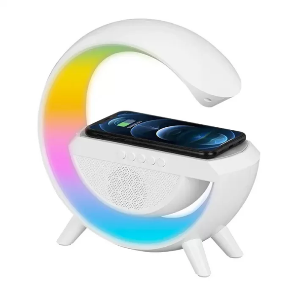 Розумний світильник/Нічник з бездротовою зарядкою для телефону/Bluetooth-колонка ME8888 фото