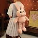 Рожевий 80 см М'яка іграшка MishaExpo заєць з вухами та висувними ногами 237EL-2117-5 фото 2