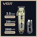 Акумуляторна машинка для стрижки VGR V-005 з насадками 8 шт sp9726 фото 3